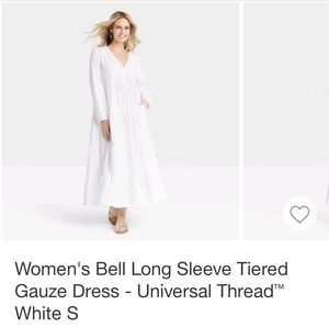 White Long Sleeve Dress